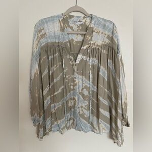 Young fabulous and broke flowy boho cotton soft blouse